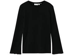 Name It black slit-sleeve shirt